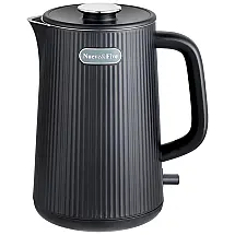 Chaleira Elétrica Nueve&Five 1.7L, Chaleira Elétrica de Parede Dupla, Desligamento Automático, 1200W em Aço Inoxidável 304 - Preto