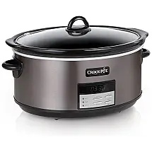 Crock Pot Slow Cooker Panela de barro fogão lento Fogão lento programável de 8 quartos com cronômetro digital SCCPVFC800 DS