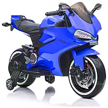 Fit Right Moto Elétrica 1 Assento 12V, com Luzes de LED, MP3, Azul