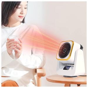 Ventilador de Mesa ZZWXWA com 3 Velocidades e Inclinação Ajustável, 1500W, Cinza