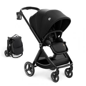 Carrinho de Bebê com Assento Reversível para 0 a 36 Meses, ELITTLE, Preto
