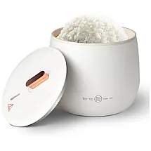Mini Panela de Arroz 1,6L para Viagem Adequada para 1 ou 2 Pessoas, 110V, Ghjcvkp, Branca