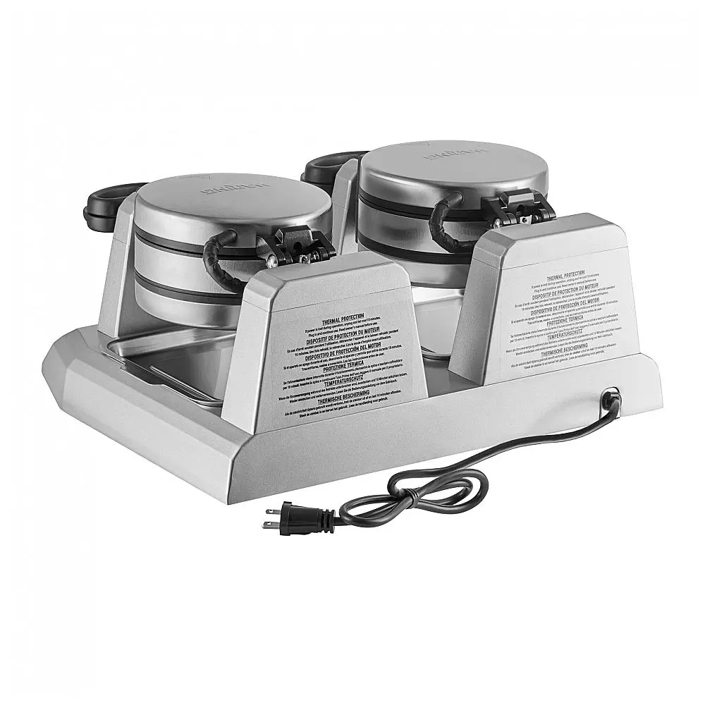 Waring WW300BX Máquina de Waffles Belga Quádrupla Não Aderente Rotativa 208V - 120/h — foto 2