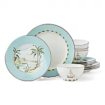 Aparelho de Jantar Lenox British Colonial Tradewind 12 Peças Porcelana Serviço para 4
