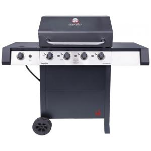 Churrasqueira a Gás com 4 Queimadores e Mesas Laterais, Char Broil 463331422, Preto