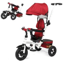 Triciclo Infantil para Passeio com Assento Ajustável 5 Estágios, Idade Recomendada 1 a 4 Anos, JOYMOR 1, Vermelho