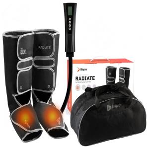 Massageador Elétrico de Compressão para Pernas e Pés 2 Modos e 2 Intensidades, Bivolt, LIFEPRO, Preto