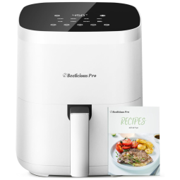 Fritadeira Elétrica Air Fryer 8 em 1, 3,7L com Cesto Antiaderente e Painel Digital, 110V 1550W, Beelicious Pro