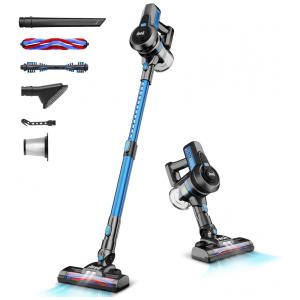 Aspirador de Pó sem Fio 6 em 1 INSE com Bateria Recarregável 2200 mAh e Autonomia de 45 Minutos, 110V Azul