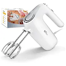 Bear DDQ B02P5 WHITE Batedeira de Mão com 5 Velocidades e Acessórios de Aço Inox, 125W, 110V, Branco