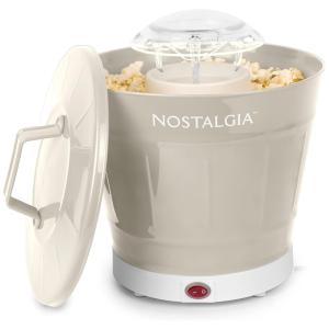 Pipoqueira Elétrica Faz até 8 Xicaras sem Óleo com Copo Medidor, 1040W 110V, Nostalgia, Bege