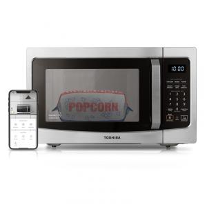 Micro Ondas de Bancada em Aço Inoxidável 36L com Controle por APP, 110V 1100W, TOSHIBA ML EM34PSS, Prata