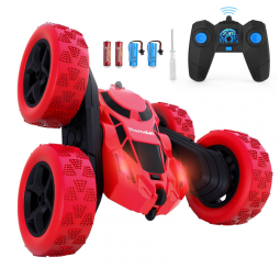 Carrinho de Controle Remoto 360 de Rotação com Luz LED e Velocidade 25 km por hora, HAMDOL T1, Vermelho