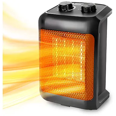 Aquecedor Elétrico Portátil Silencioso, 1500W,