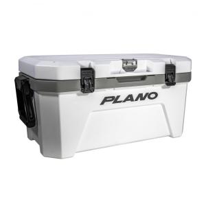 Cooler Caixa Térmica Portátil 32 Litros com Porta Copos, PLANO PLAC3200, Branco