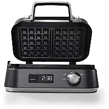 Máquina de waffles Intellicrisp, aço inoxidável escuro, CALPHALON CKCLWF1, Preto