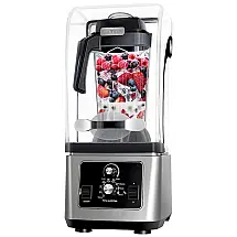 Liquidificador Profissional 2,6L com Tampa à Prova de Som e Processador Elétrico para Shakes e Smoothies, 110V 2200W, Cavlhils, Prata
