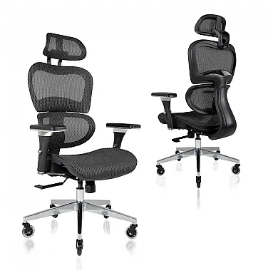Cadeira ergonômica de escritório, preta,
