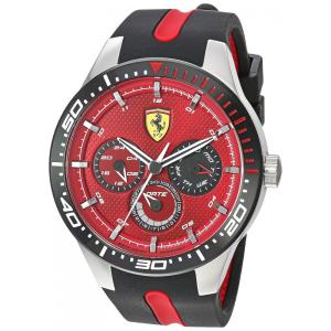 Relógio Masc Aço Inox, Quartzo, Resistente 50m, FERRARI 0830588, Preto