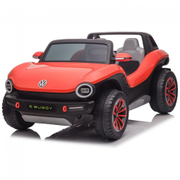 Carro Elétrico Infantil 2 Assentos com 3 Velocidades e Controle Remoto, Bateria 12V, POSTACK, Vermelho