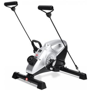 Under Desk Bike Pedal Exerciser 16 Levels Magnetic Mini Exercise Bike LCD Monitor for Arm Leg Foot Cycle Workout at Home Office for Elderly