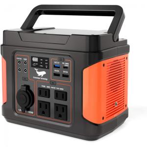 Ecosonique Gerador de Energia Solar Portátil 100W 300W 110V, 296Wh com 4 Tomadas AC e 4 USB