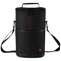 Bolsa Térmica Para Transporte de Vinhos ALLCAMP até 2 Garrafas, Cinza Prateado