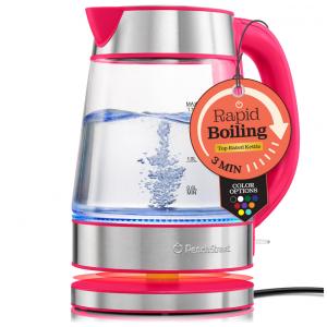 Chaleira Elétrica SpeedBoil de Vidro Borossilicato 1.7L 1500W - Peach Street