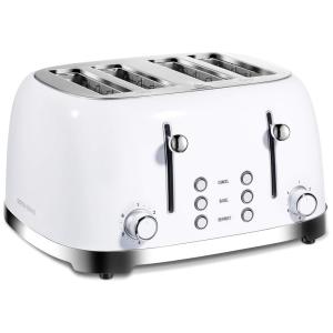 Torradeira 4 Fatias 6 Níveis de Tostagem 1650W, Branca, 110v, REDMOND ST033, Branco