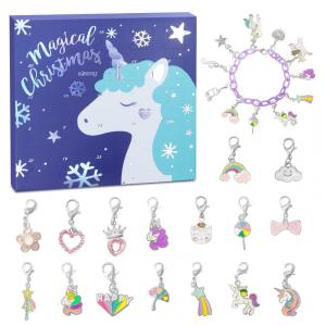 Calendário do Advento de Natal 2025 para Meninas e Meninos com 24 Dias de Contagem Regressiva de Presentes Únicos Caixa Azul Tema