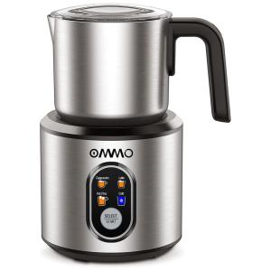 OMMO Espumador de Leite Elétrico, Capacidade 350 mL, Aço Inoxidável, 110V