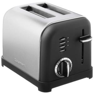 Torradeira de 2 Fatias, Aço Inoxidável, 110v, CUISINART CPT 160MB, Preto