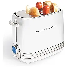 Nostalgia HDT900WHT Retrô Máquina de Salsicha com Mini Pinças até 2 Unidades, 110V, Branca