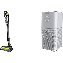 Purificador de Ar e Aspirador de Pó com Sucção Poderosa e Leve, 110V, Bissell, Pretoe Prata