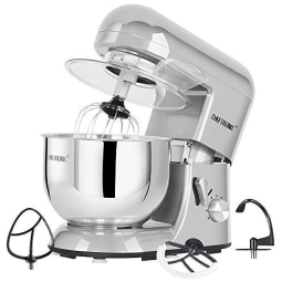 Batedeira 120V, 650W 5 Litros 6 Velocidades, 110v, CHEFTRONIC SM986, Prateado