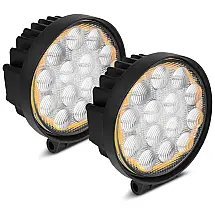 AUTOSAVER88 Farol de Milha LED Off Road Lente Olho de Peixe 15x4W Redonda 6000 Lúmens À Prova Dágua