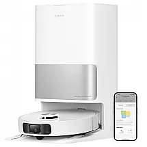 Robô Aspirador DREAME L10s Ultra Gen 2 com Esfregão 10.000Pa MopExtend 75 Dias Auto-Esvaziamento Branco