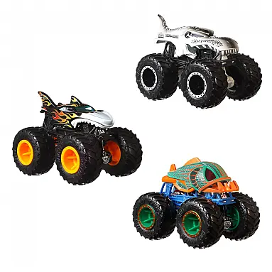 Conjunto Monster Trucks, 3 Carrinhos