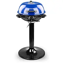 Churrasqueira Elétrica, para 15 pessoas, 1600W, azul, 110v, TECHWOOD, Azul