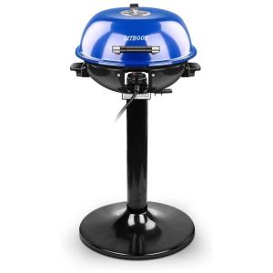 Churrasqueira Elétrica, para 15 pessoas, 1600W, azul, 110v, TECHWOOD, Azul