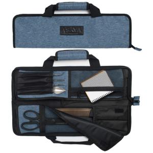 Asaya Estojo, Bolsa Portátil para Facas com 12 Slots, Facas não Incluídas, Preto