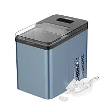 VECYS Máquina de Gelo Automática Portátil Produz até 11kg, 24H, 110V, Cor Azul