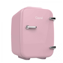 CAYNEL Mini Geladeira para Skincare 4 Litros Portátil, 110V, 12V