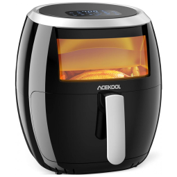Fritadeira Elétrica AirFryer 8.5L com Painel Digital e Frigideira Antiaderente, 1700W, 110v, ACEKOOL FT2, Preto