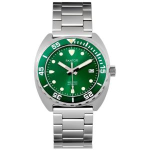 Pantor Sealion Relógio Masculino Analógico Cristal de Safira, Aço Inoxidável