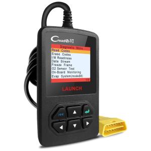 Lançamento X431 Scanner de Motor Automotivo Diagnóstico OBD2 EOBD, Universal, LAUNCH CReader VI Enhanced Vehicle Code Reader, Preto