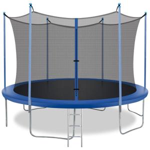 Cama Elástica para Adultos e Crianças até 158 kg, Tamanho 2,4 Metros, BestMassage, Rosa