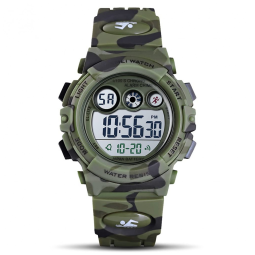 Relógio Digital com Cronômetro para Crianças de 5 até 15 Anos, GOLDEN HOUR, Verde