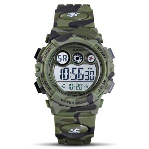 Relógio Digital com Cronômetro para Crianças de 5 até 15 Anos, GOLDEN HOUR, Verde