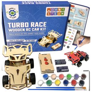 Kit Faça Você Mesmo Seu Carro Divertido Edificável para Crianças de 8 a 12 Anos, Make It At Home